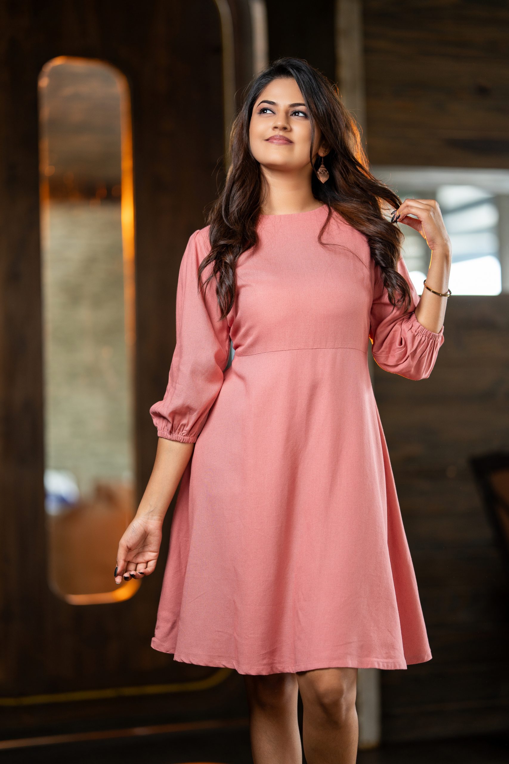 Linen Scater Dress